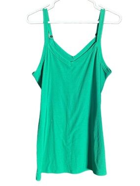 5/$25 😻 torrid Green Super Soft Rib Knit V-Neck Cami